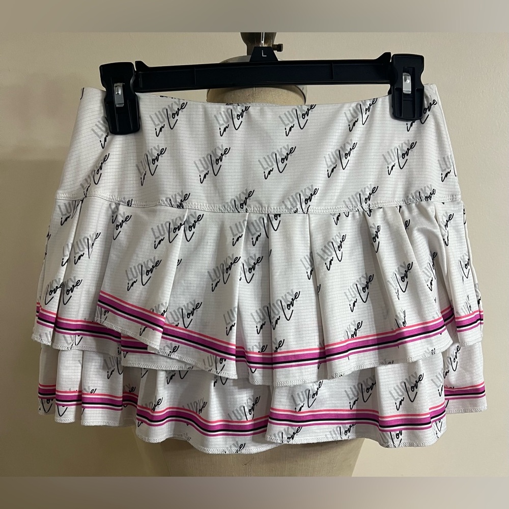 Lucky in Love Women's Signature Pleat Tier Skirt Size XS